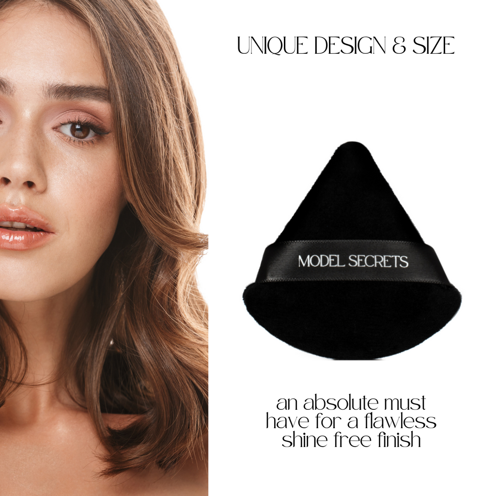 2 PIECE POWDER PUFF FACE TRIANGLE