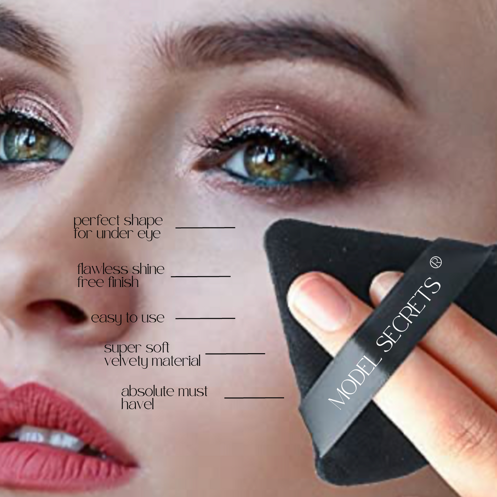 2 PIECE POWDER PUFF FACE TRIANGLE